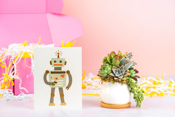 I love you! Robot Succulent Gift Box | Succulent Arrangement